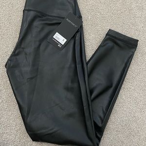 90 Degree Pleather Leggings